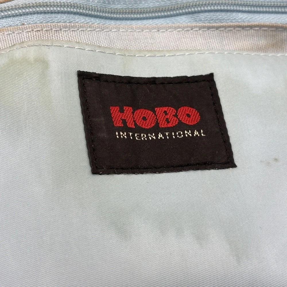 Vintage Hobo International Brown Glazed Leather Shoulder Bag